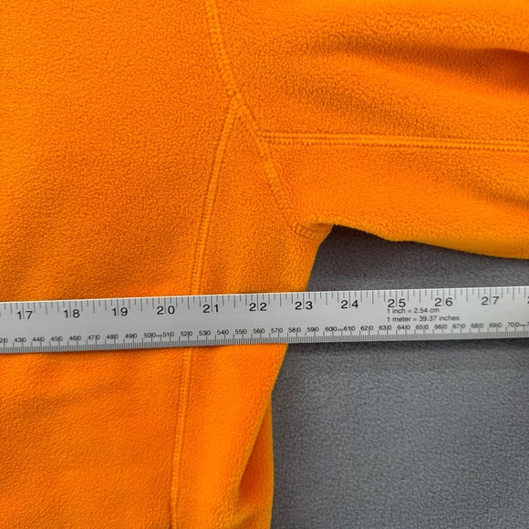 Uniqlo Jacket Womens Extra Large Orange Fleece Full Zip Long Sleeve Lightweight - Picture 10 of 14